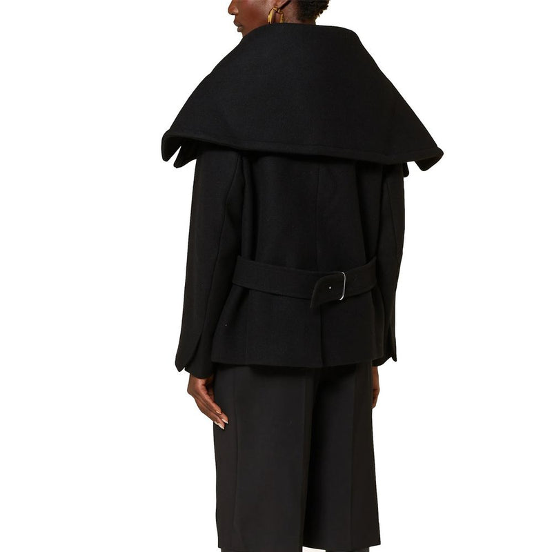Jacquemus Black Virgin Wool Coat for Women