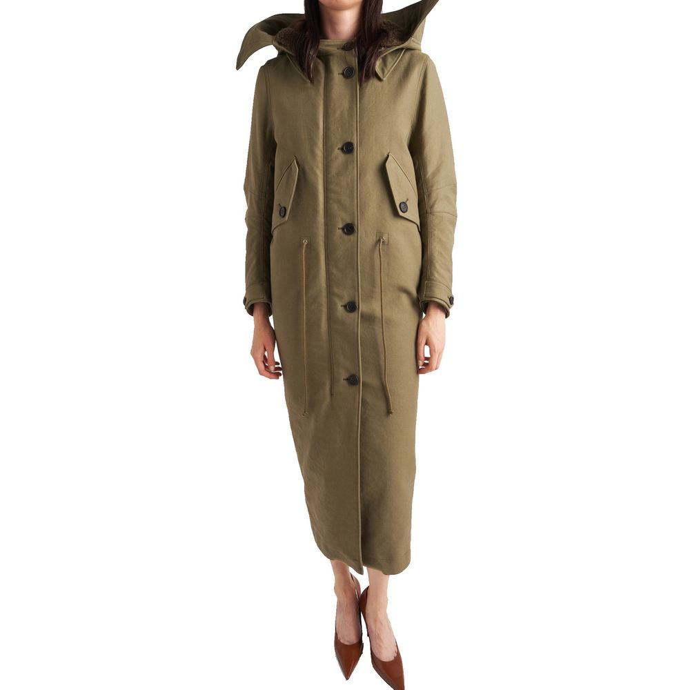 Prada Bicolor Polyamide Coat for Women
