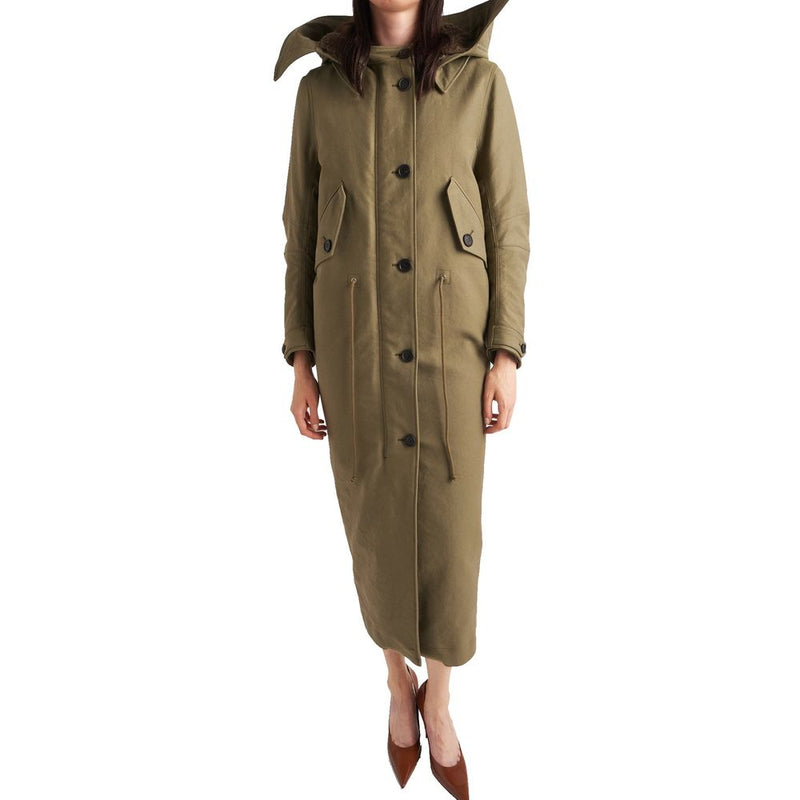 Prada Bicolor Polyamide Coat for Women