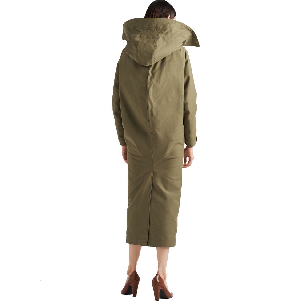 Prada Bicolor Polyamide Coat for Women