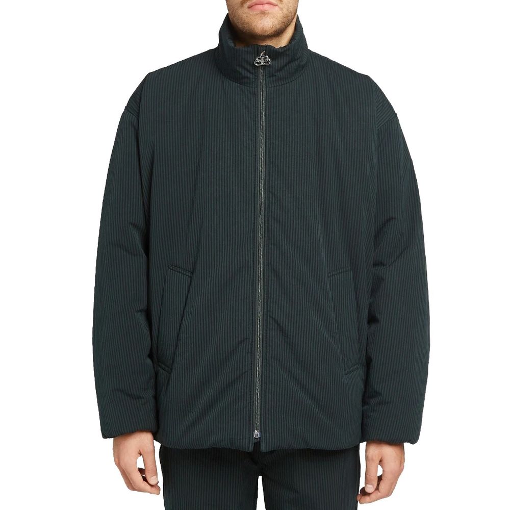 Balenciaga Black Cotton Full-Length Jacket for Men