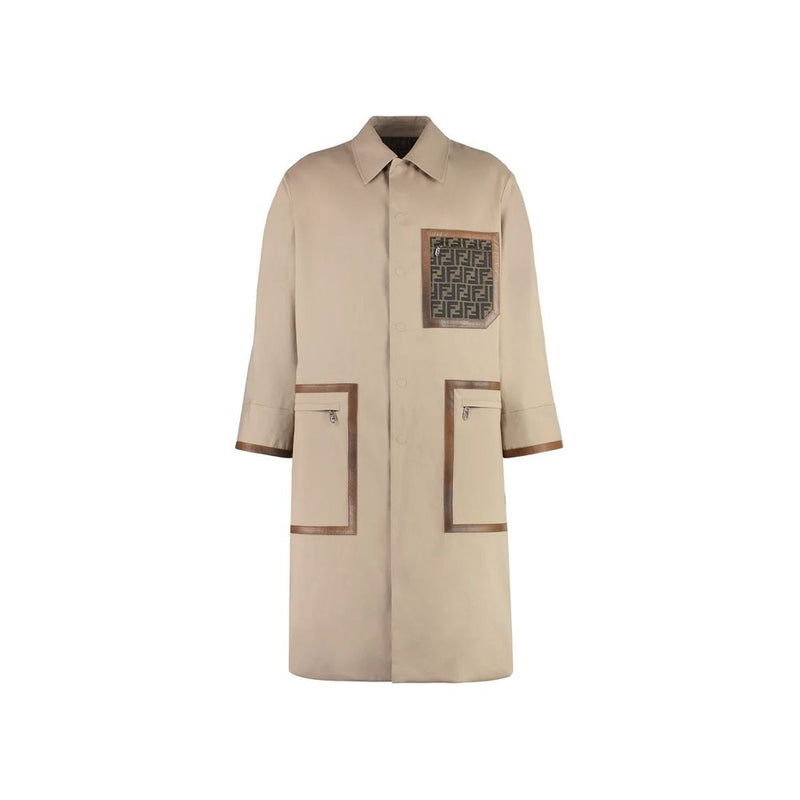 Manteau Fendi en coton beige