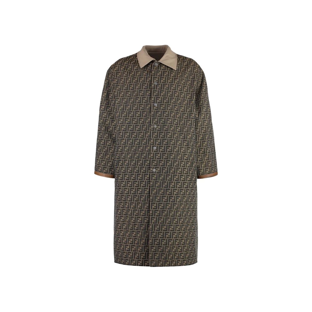 Manteau Fendi en coton beige