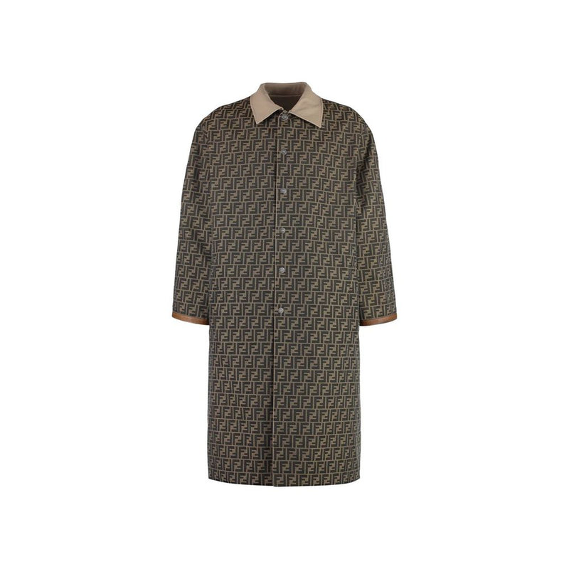 Manteau Fendi en coton beige