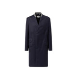 Maison Margiela Blue Wool Coat for Men
