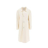 Maison Margiela White Cotton Coat - Timeless Elegance