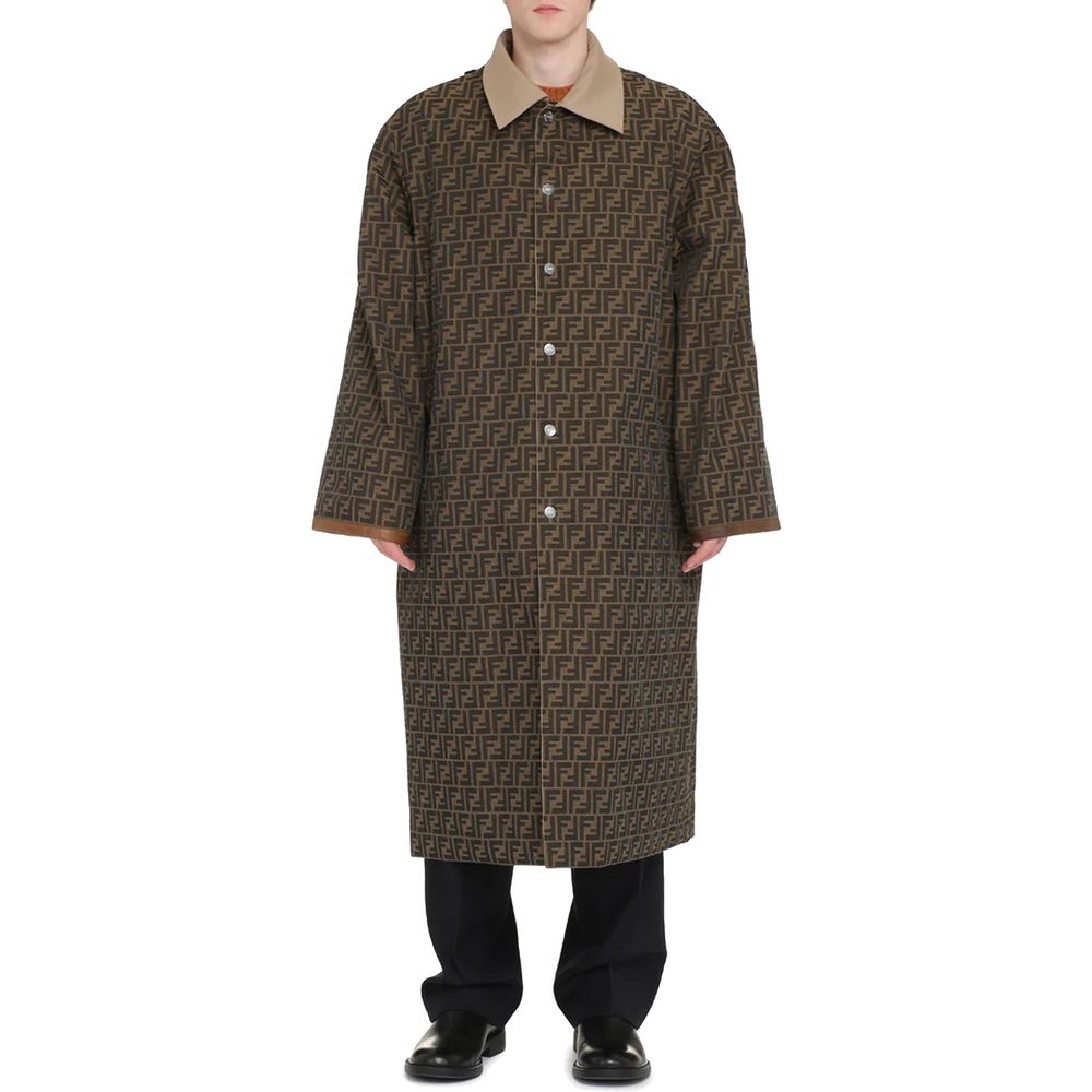 Manteau Fendi en coton beige