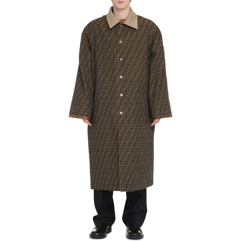 Manteau Fendi en coton beige