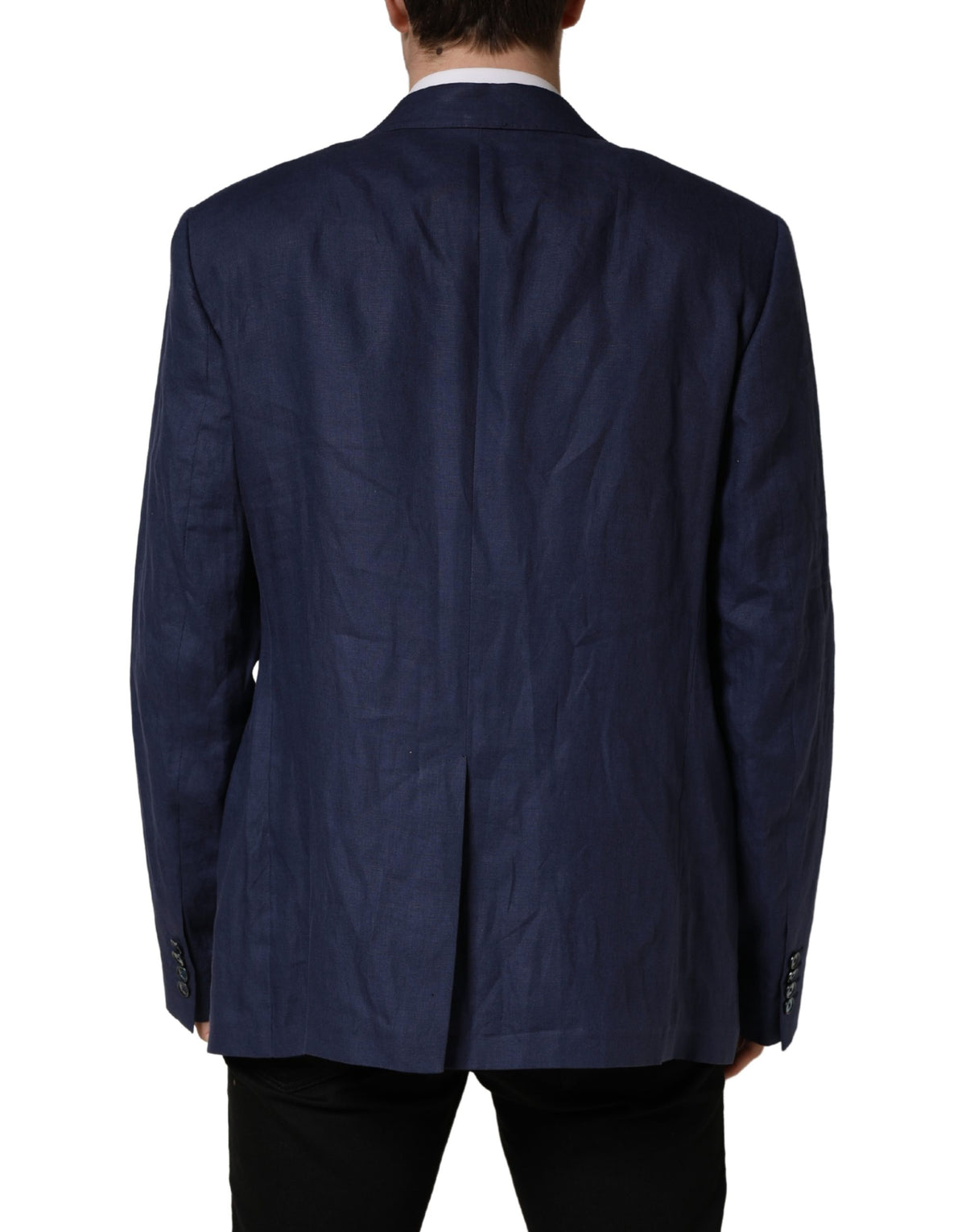 Veste de costume Dolce & Gabbana bleue à simple boutonnage, 2 boutons
