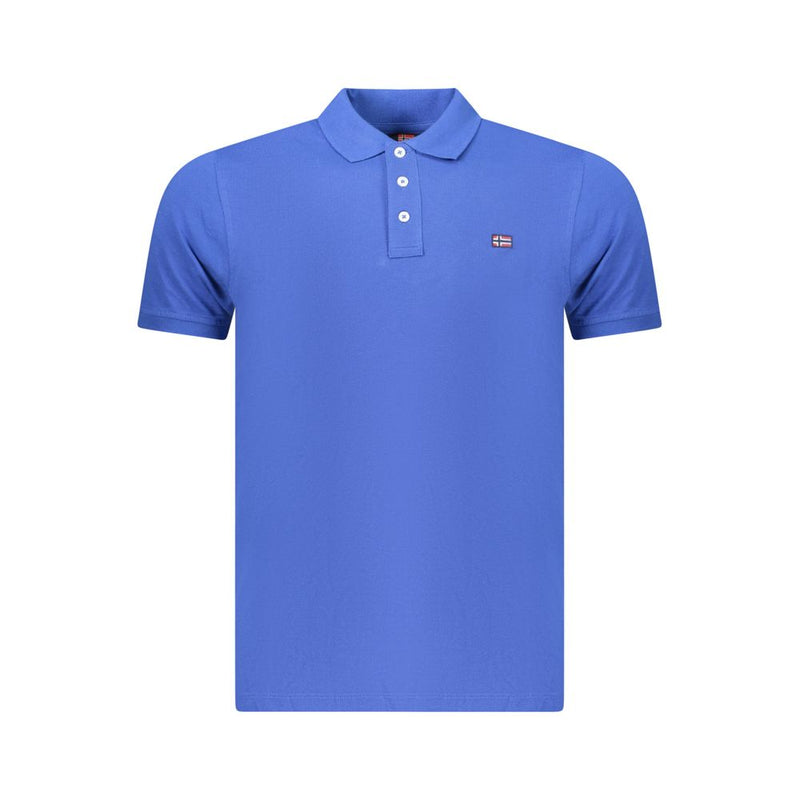 Polo Shirt Homme Bleu en Coton - Norway 1963