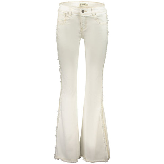 Desigual Fairon Flared Jeans in White for Women