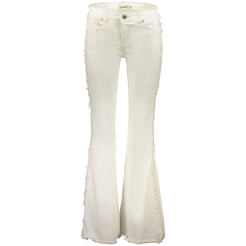 Desigual Fairon Flared Jeans in White for Women