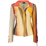 Desigual Beige Long-Sleeved Patterned Shirt for Women