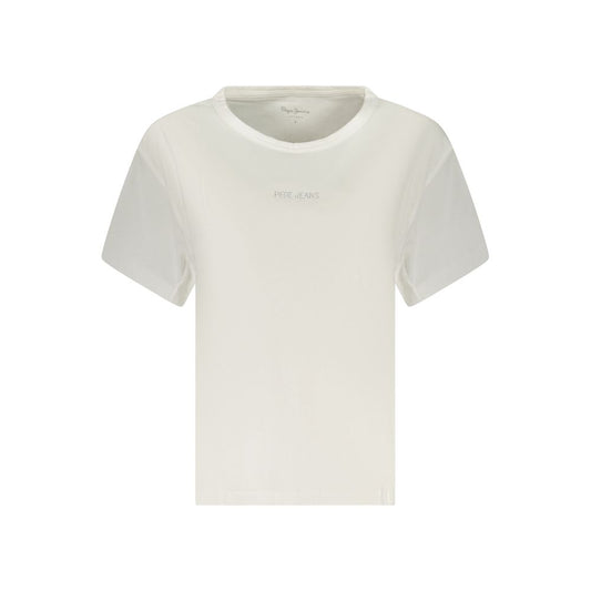 Pepe Jeans White Cotton Women T-Shirt - Chic & Sustainable