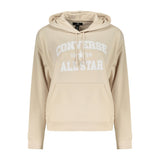 Converse Beige Cotton Women's Hoodie - Stylish Comfort