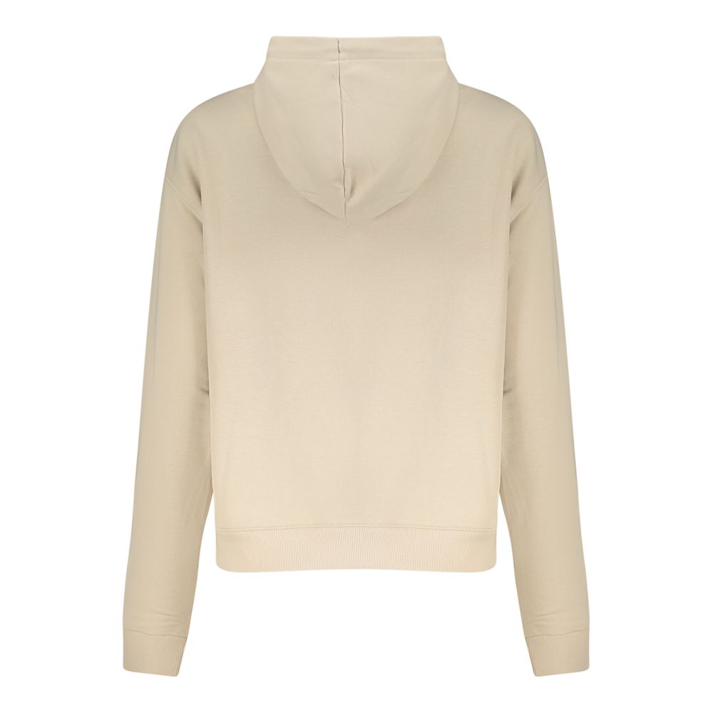 Converse Beige Cotton Women's Hoodie - Stylish Comfort
