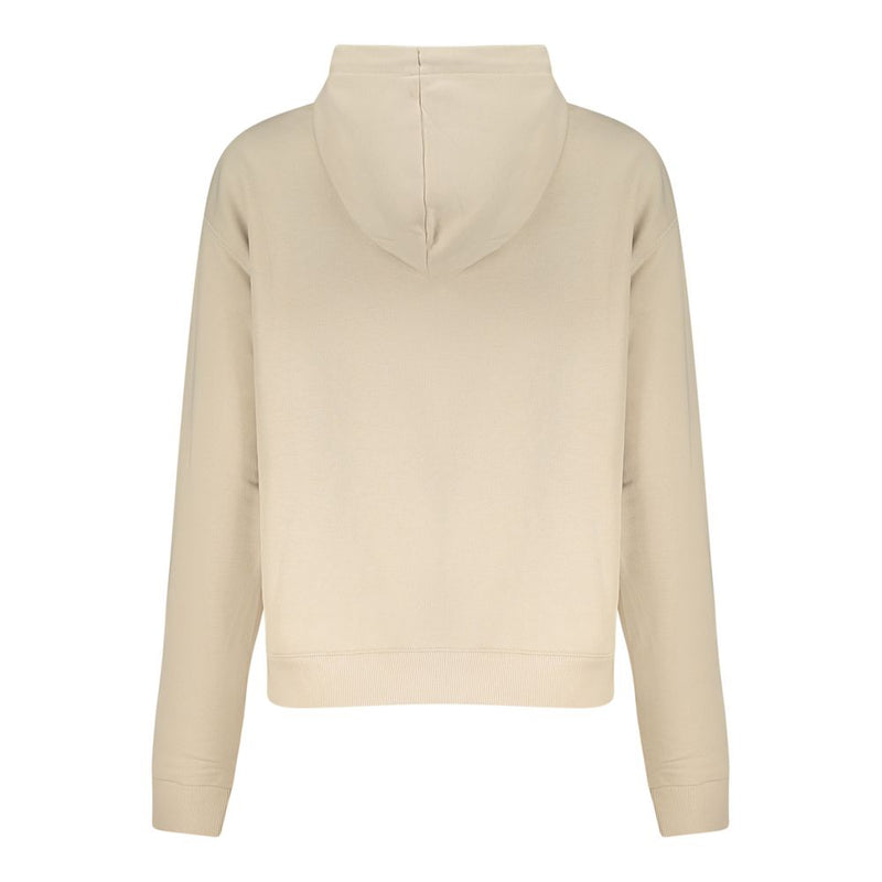 Converse Beige Cotton Women's Hoodie - Stylish Comfort