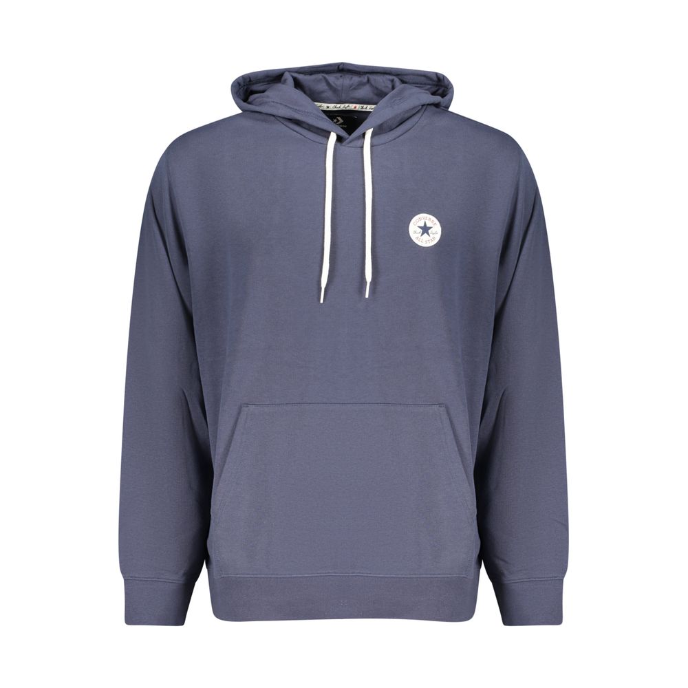 Converse - Sweat à capuche bleu en coton pour homme