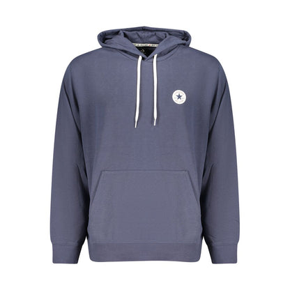 Converse - Sweat à capuche bleu en coton pour homme