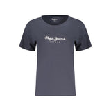 T-shirt Pepe Jeans bleu en coton pour femme