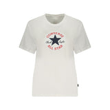 Converse White Cotton Women's T-Shirt