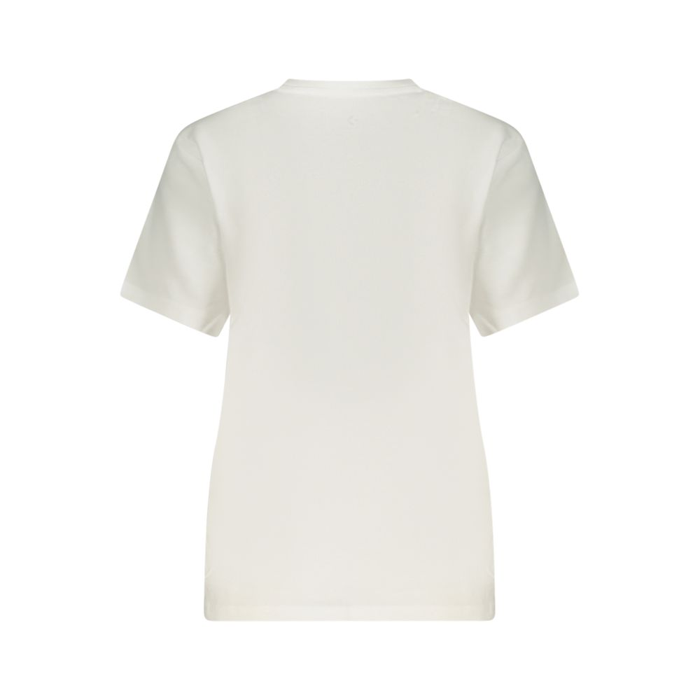 Converse White Cotton Women's T-Shirt