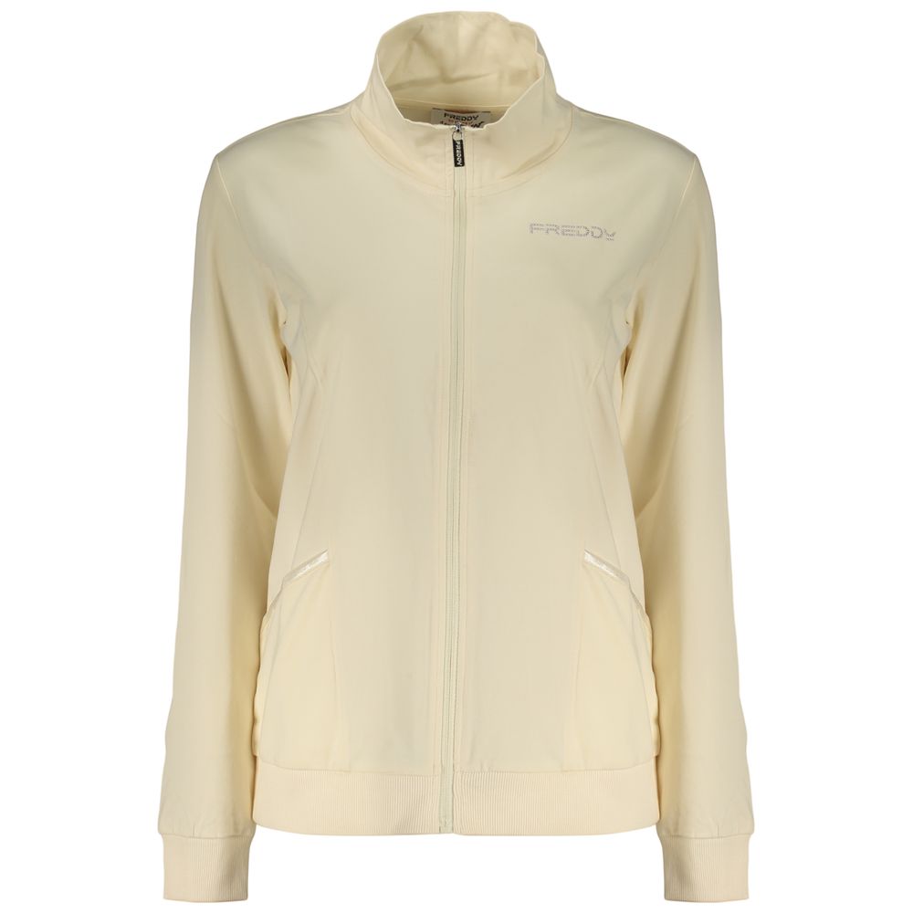 Freddy Beige Cotton Women's Sweatshirt - Stylish & Versatile