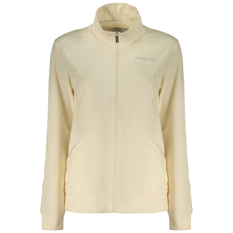 Freddy Beige Cotton Women's Sweatshirt - Stylish & Versatile