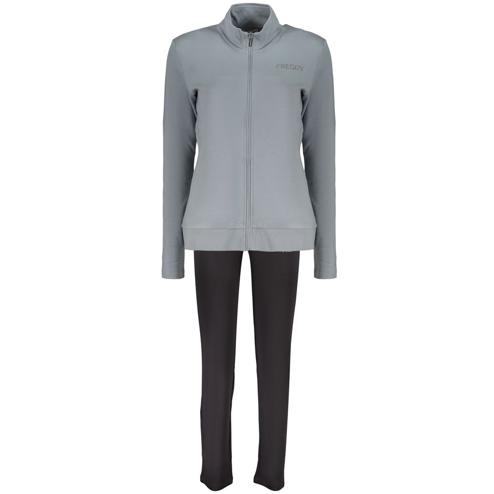 Freddy Blue Cotton Sweatshirt for Women