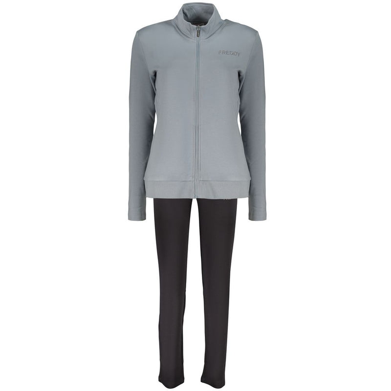 Freddy Blue Cotton Sweatshirt for Women