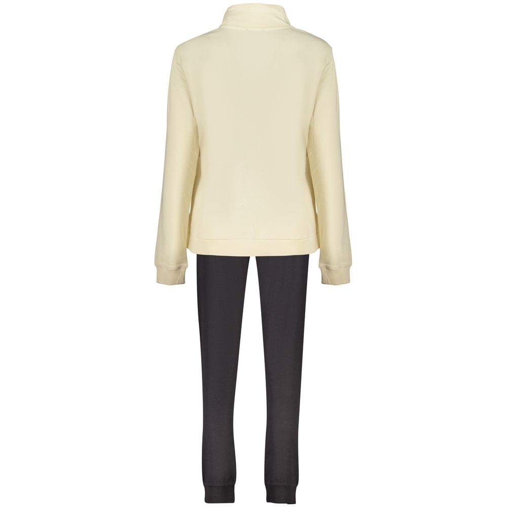 Freddy Beige Cotton Women's Sweatshirt with Rhinestone Details