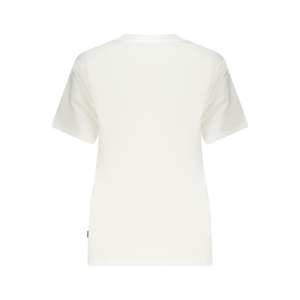 Converse White Cotton Sportswear T-Shirt for Women