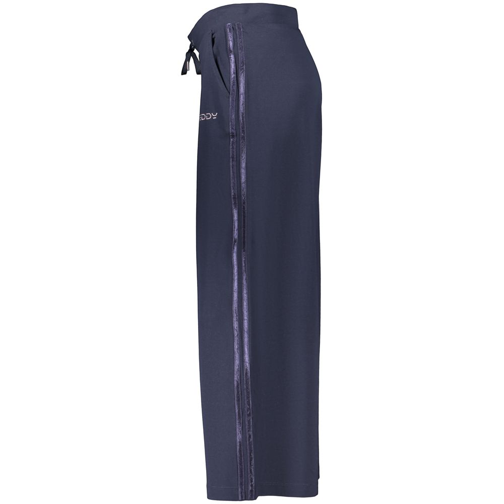 Freddy Blue Cotton Women's Trouser - Stylish Athleisure