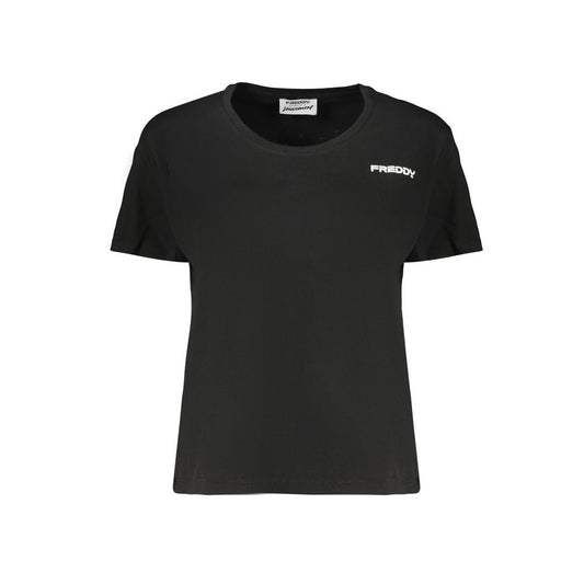 Freddy Black Cotton Women's T-Shirt - Trendy & Comfortable