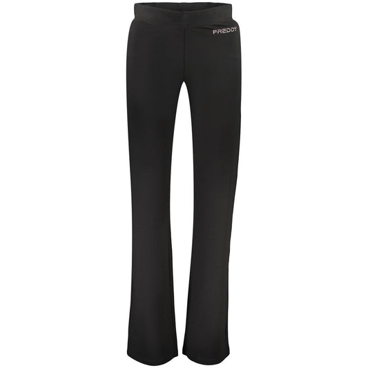Freddy Black Cotton Athletic Pants - Wide Leg & Comfortable Fit