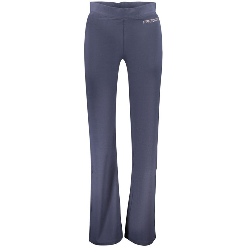 Freddy Blue Cotton Women's Trousers - Stylish & Comfortable
