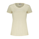 Freddy Beige Cotton Women's T-Shirt - Stylish Comfort