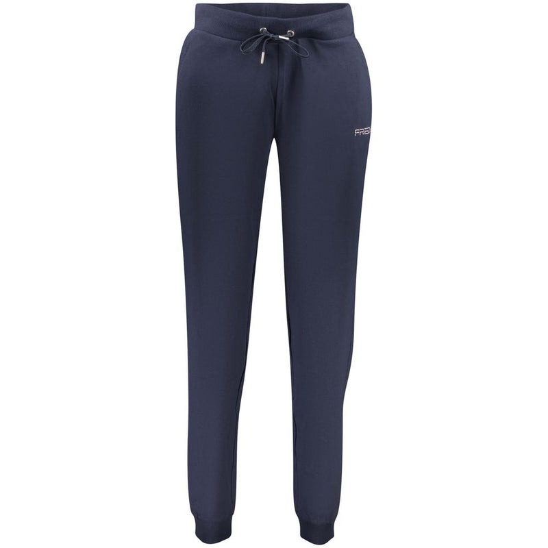 Freddy Blue Cotton Women's Trousers - Stylish Sportswear