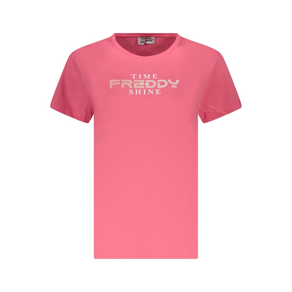 T-shirt Freddy rose en coton pour femme