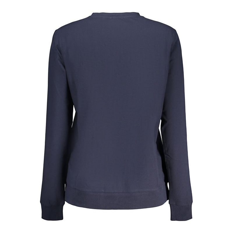 Freddy Blue Cotton Women's Long-Sleeved T-Shirt