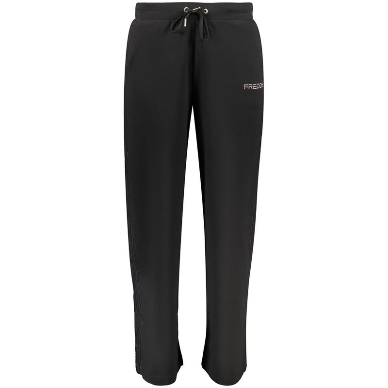 Freddy Black Cotton Women's Trousers - Stylish & Comfortable