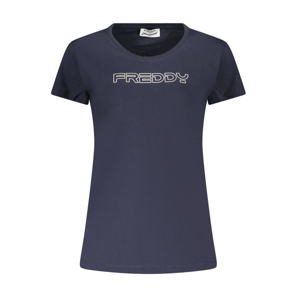 Freddy Blue Cotton Women's T-Shirt - Stylish & Comfortable