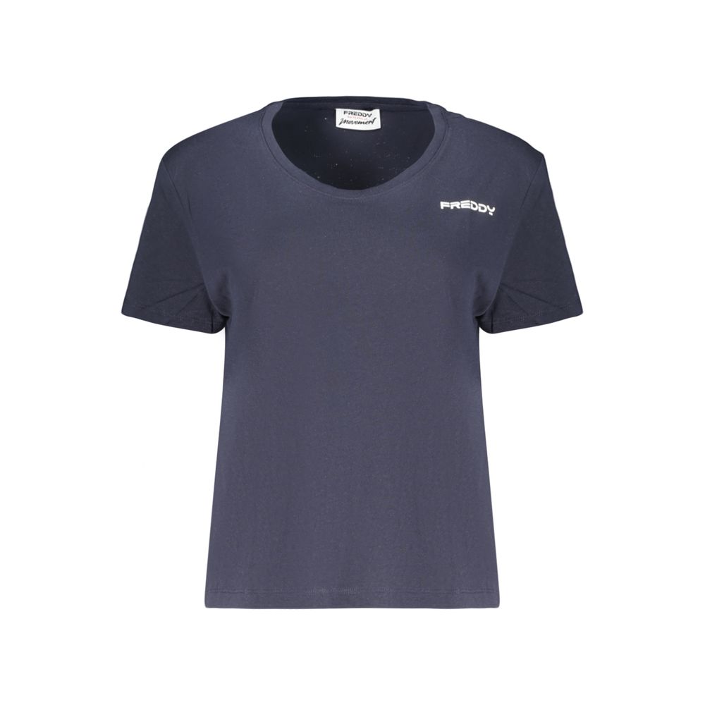 Freddy Blue Cotton Women's T-Shirt - Stylish & Comfortable