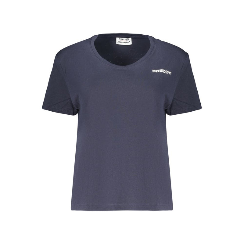 Freddy Blue Cotton Women's T-Shirt - Stylish & Comfortable