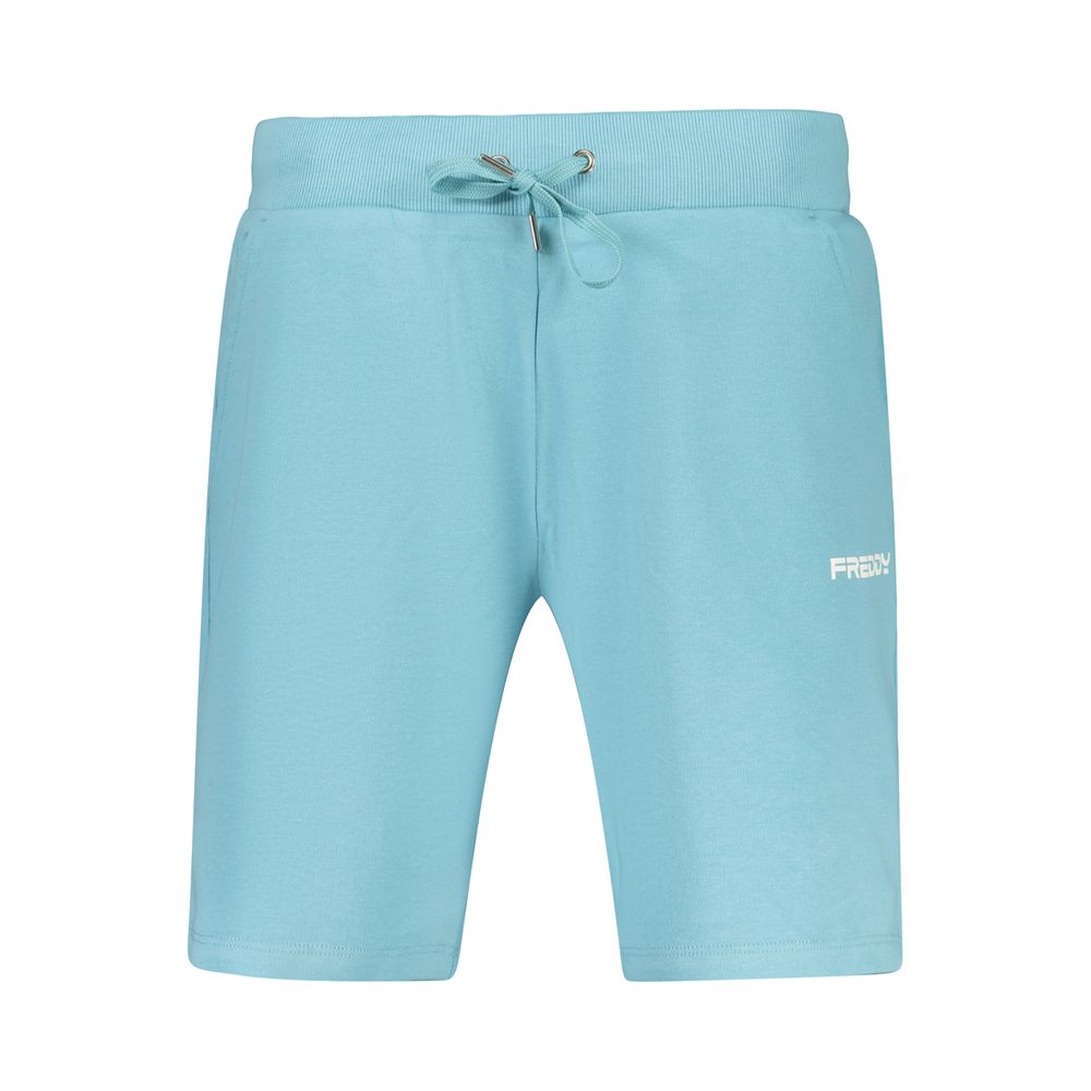Freddy Azzurro Cotton Women's Shorts - Light Blue