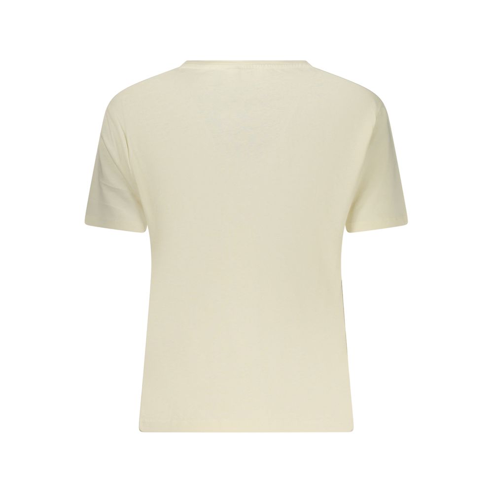 Freddy Beige Cotton Women's T-Shirt - Trendy Elegance