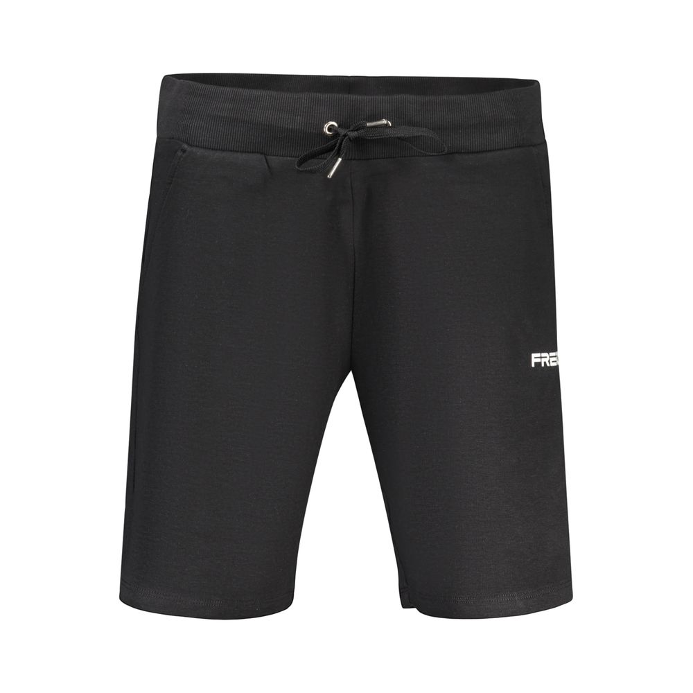 Freddy Black Cotton Women's Sports Shorts