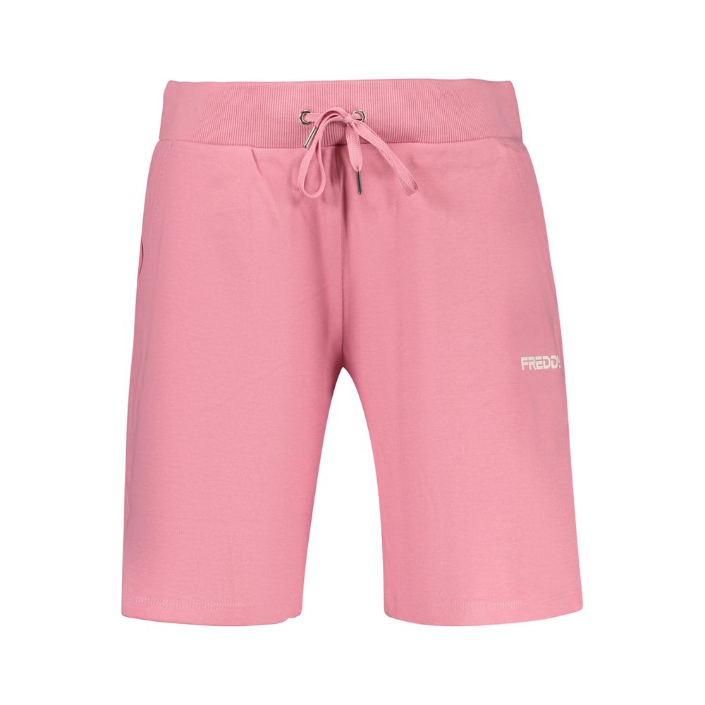 Freddy Pink Cotton Women's Sports Shorts