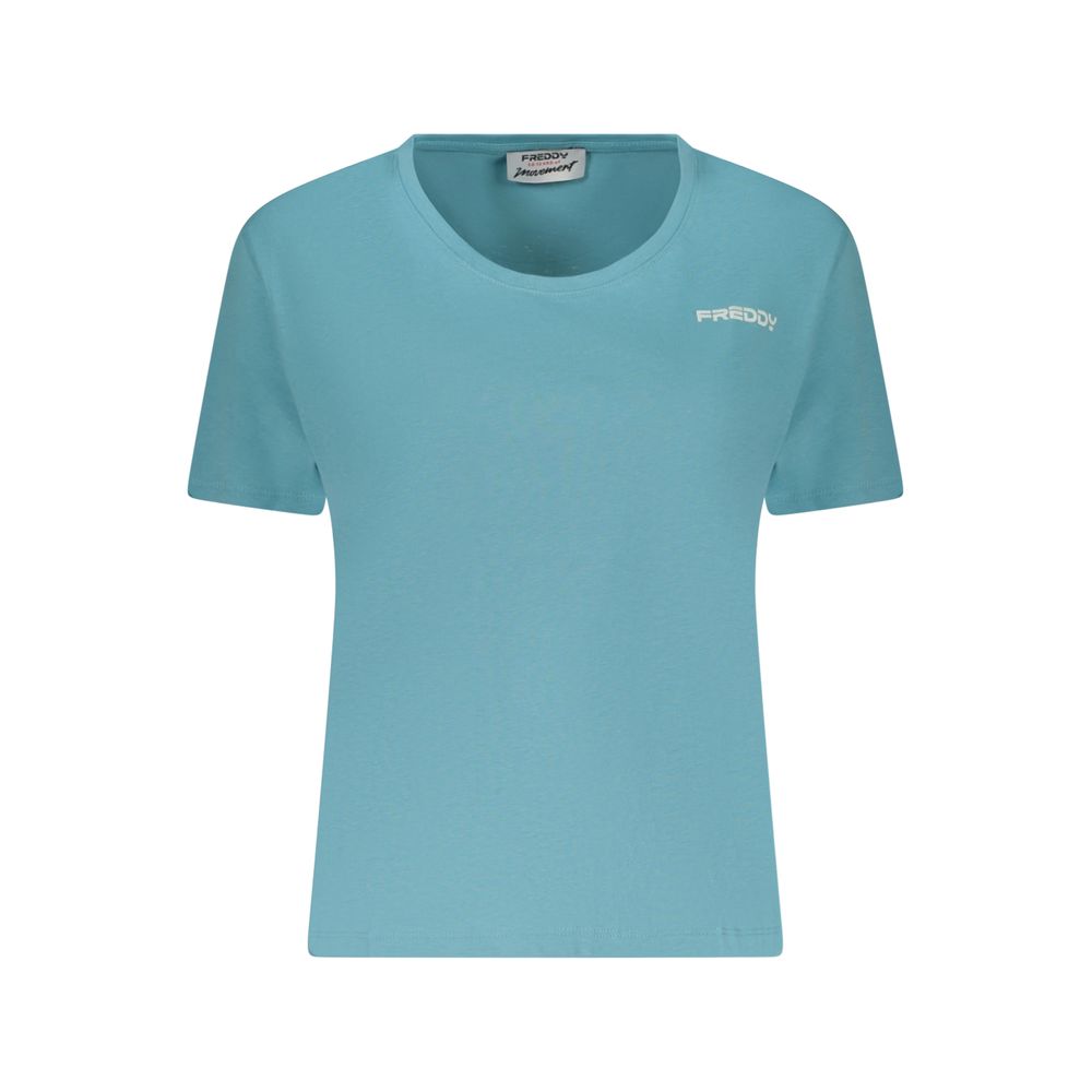 Freddy Azzurro T-Shirt en Coton pour Femme