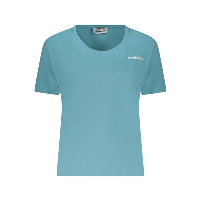 Freddy Azzurro T-Shirt en Coton pour Femme